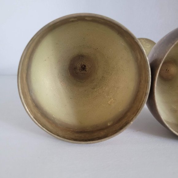 Vintage Patina Tulip Wine Goblets - Distressed - Picture 11 of 15